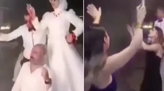 The torch show at the wedding was leading to a disaster.