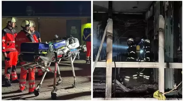 Fire at hospital in Hamburg: 3 dead, 54 injured.