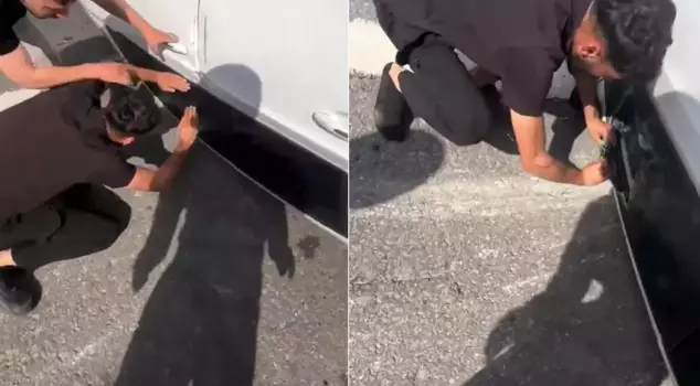 The car flipped over, and the injured insulted those who came to help.