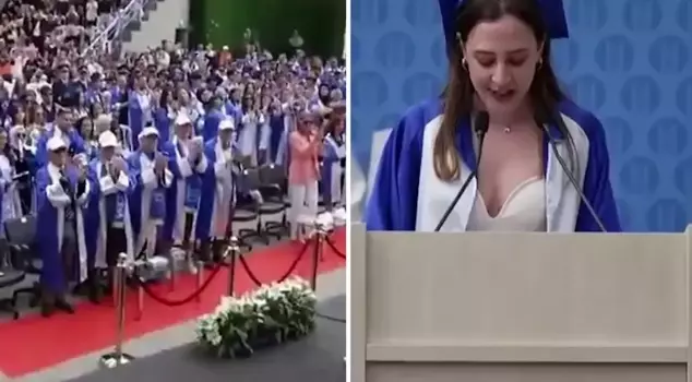 The words of the young man who graduated from university with honors stirred the people in the area.