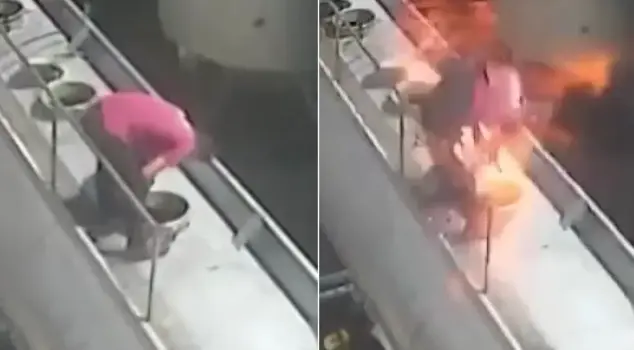 The tanker lid he opened with a cigarette in his mouth exploded like a bomb.