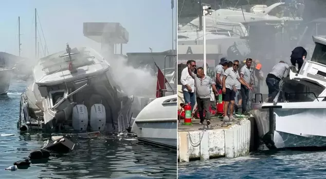 A boat exploded in Bodrum! 3 people were injured.