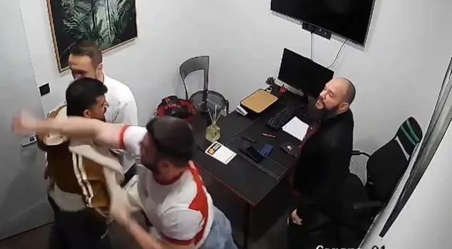 They pulled a gun on the national athlete and beat him up with kicks and punches.