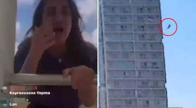 A transgender individual committed suicide by jumping from the 13th floor during a live broadcast.