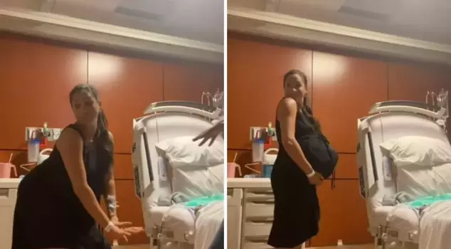 Meghan Markle prepared for childbirth with a hip dance, and her post caused a stir in England.