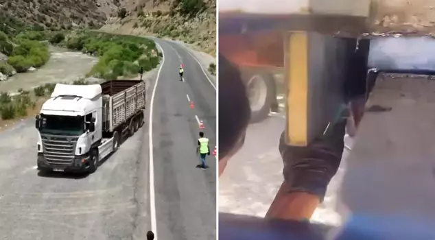 66 kilograms of drugs hidden in the trailer of a truck were seized.