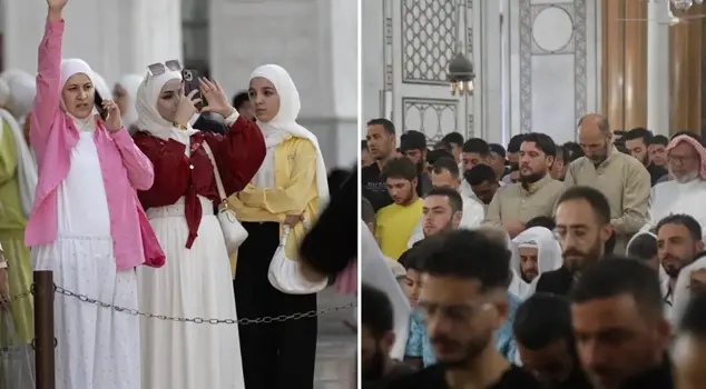 The first Eid al-Adha prayer was held at the Umayyad Mosque after the fall of the Assad regime.