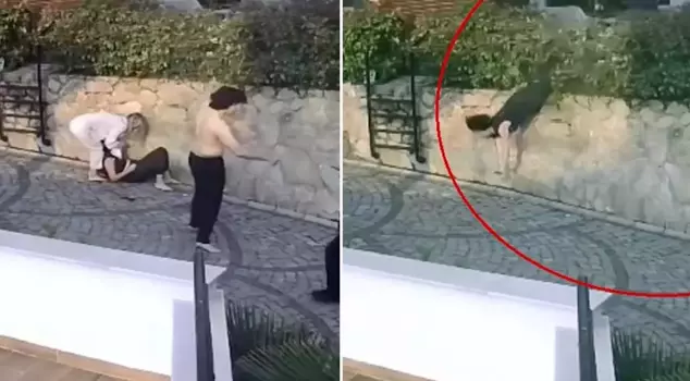 The woman pushed by the doctor from a distance of 1.5 meters is fighting for her life in the hospital.