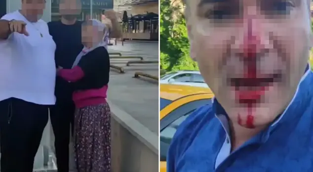 Father and son assaulted the driver they were arguing with in front of their family.