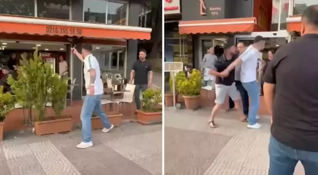 The driver who hit his vehicle attacked him and threatened the woman who reacted by saying, 