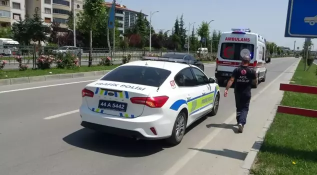 His wife jumped out of the car, and the husband just left her and ran away.
