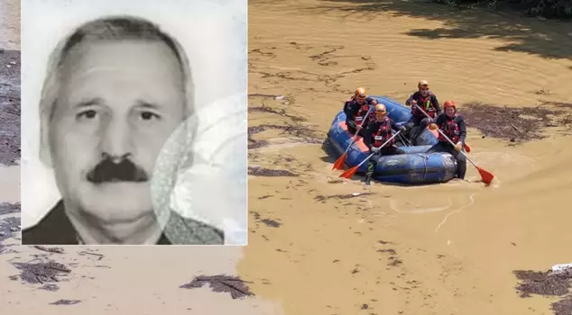 Sad news from Trabzon! The lifeless body of the elderly man who went missing in the flood was found 11 km away.