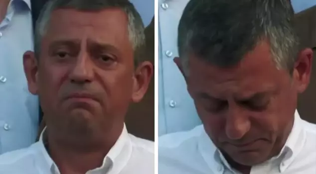 Özgür Özel couldn't hold back his tears in front of the cameras.