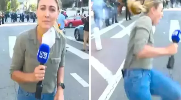 In Los Angeles, where protests are ongoing, police fired rubber bullets at a journalist.
