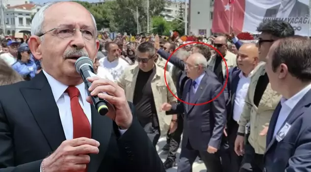 The image that overshadowed the funeral ceremony! Kılıçdaroğlu entered the area to applause.