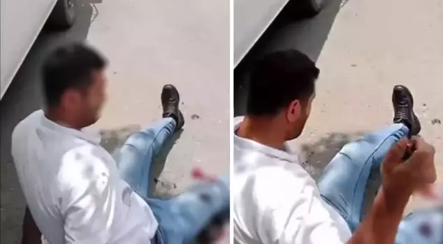 The woman who kicked the man bothering her shared those moments on social media.