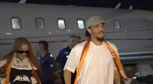 Galatasaray's new transfer Leroy Sane is in Istanbul! Here are his first words.