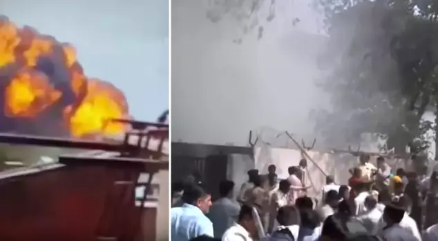 The plane that crashed in India hit the doctors' quarters.