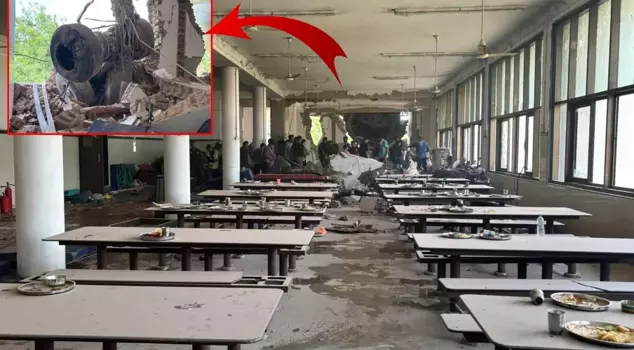 A passenger plane crashed into a medical school cafeteria in India.