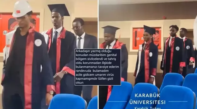 The HIV claims have become a hot topic! Look at the footage coming from Karabük University.