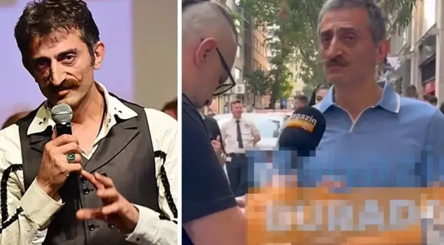 The actor Metin Keçeci protested in tears: 