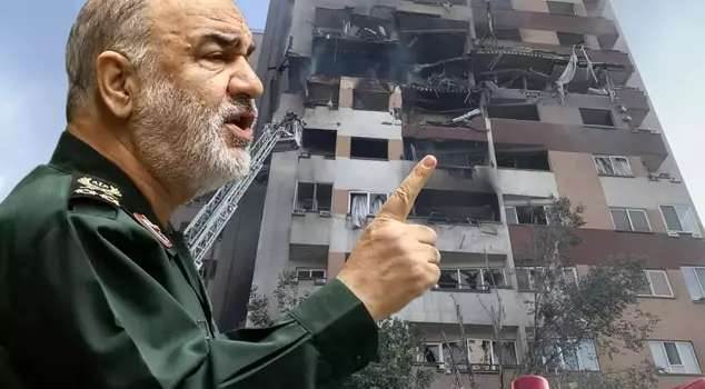 The building where the commander of the Revolutionary Guards was killed has been seen for the first time.
