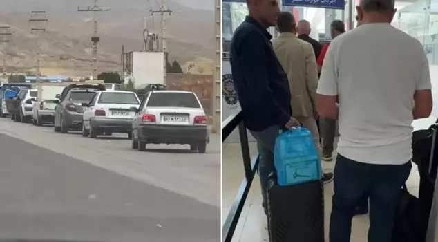 Escape from Iran! Turkish citizens rushed to the border gate at dawn.