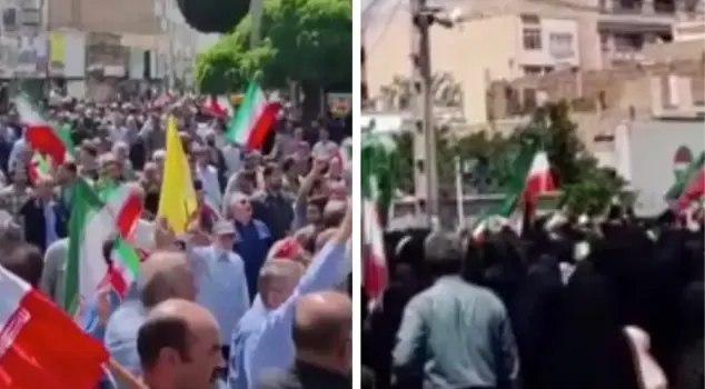 After the Israeli attacks, Iranians took to the streets: Revenge, revenge.