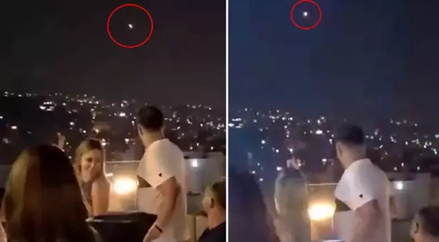 While they were having fun at the nightclub, Iranian missiles flew over them.