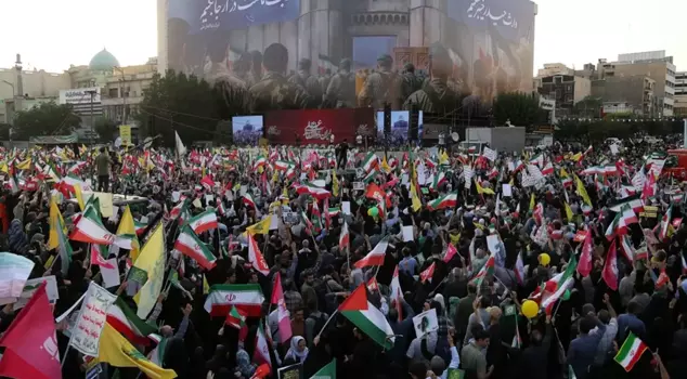 Thousands of people took to the streets in Iran, chanting 