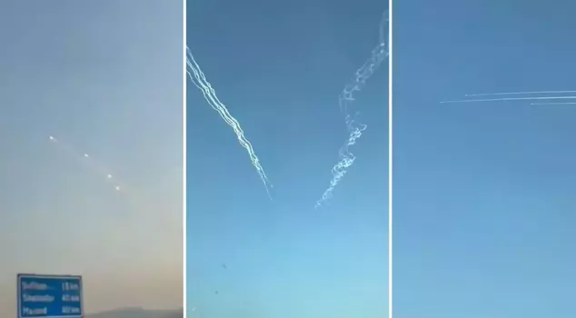 The missiles were launched from a Turkish city in Iran to Israel like this: In the name of Allah! They are hitting, they are hitting!