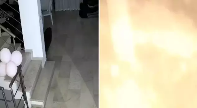 The Iranian attack on Tel Aviv captured by security cameras: We hope you understood the Gazans.