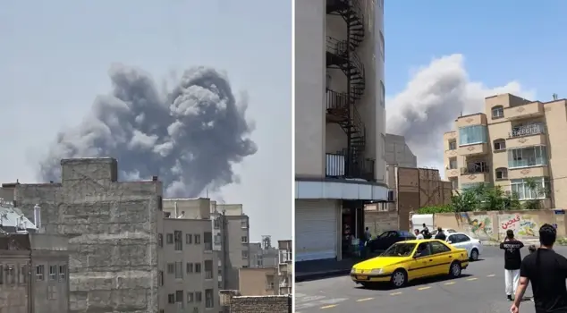 Israel has launched a new attack on Tabriz! Smoke is rising from the area.