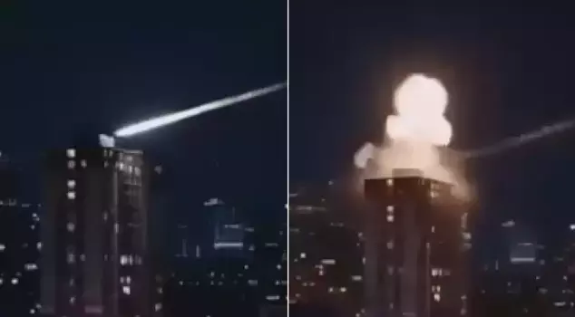 The Iron Dome has been breached! Iran struck an apartment in Bat Yam like this.