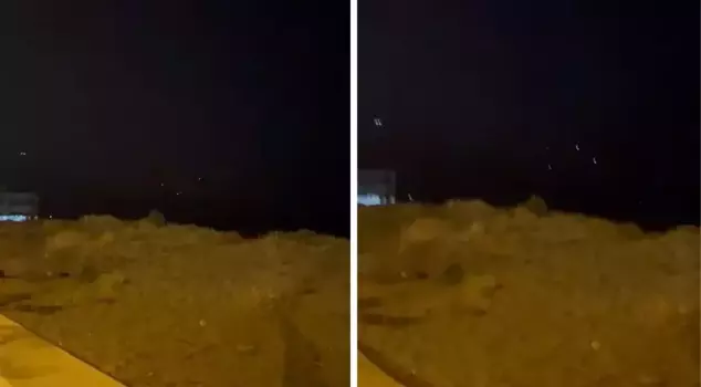The missiles fired by Iran at Israel were seen from Hatay.