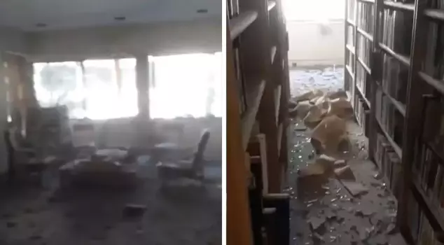 Attack on the Iranian Foreign Ministry building from Israel! The destruction was captured in this way.