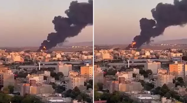 Israel struck an aircraft at Iran's Mashhad Airport.
