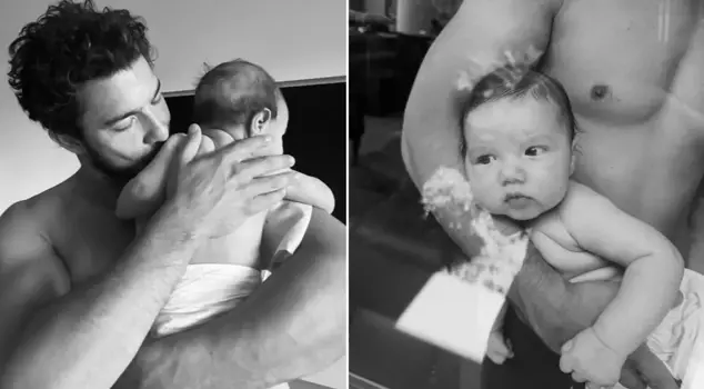 The couple Pınar Deniz and Kaan Yıldırım revealed their son's face for the first time.