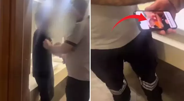 Kadınlar tuvaletinde yakalanan sapık! Suçunu itiraf etti: Evet çektim, siliyorum. 

المنحرف الذي تم القبض عليه في حمام النساء! اعترف بجريمته: نعم، لقد صورت، وأنا أحذف.