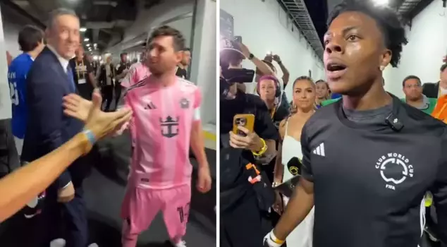 He was taken aback! Ronaldo fan IShowSpeed shocked by Messi.