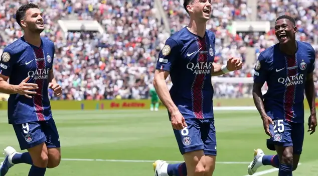 The Champions League champion PSG didn't give Atletico Madrid a chance at all.