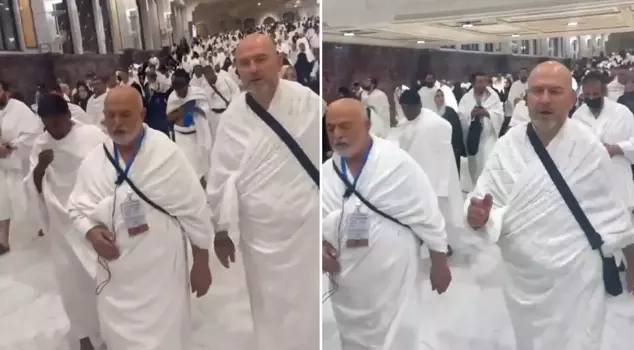 He was one of the most popular figures in Turkey for a period! He was seen like this during the Hajj pilgrimage.