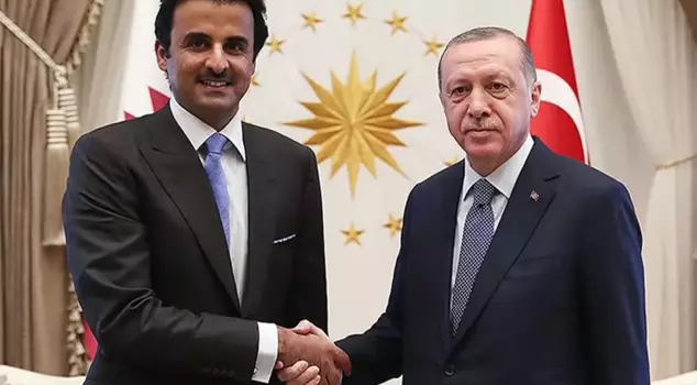 President Erdoğan met with the Emir of Qatar, Al Thani.