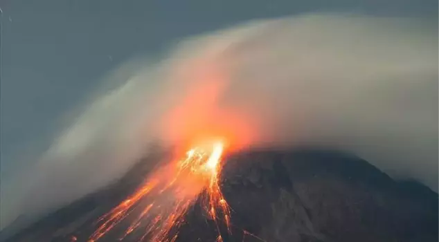 A volcano erupted in Indonesia, flights were canceled.