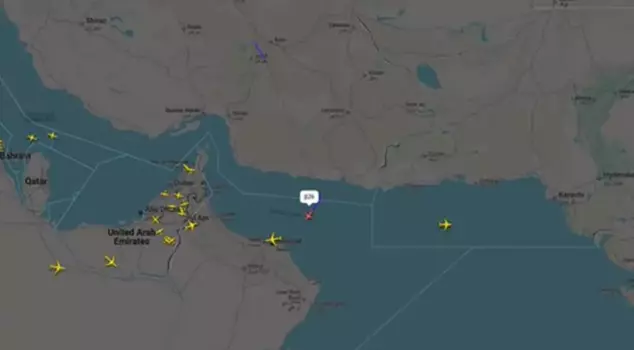 One of the planes belonging to the presidency that took off from Iran went to Oman.