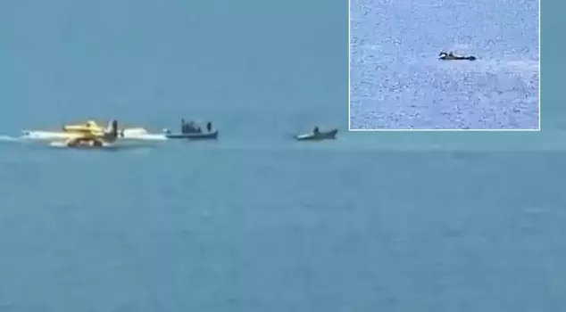 A firefighting plane crashed into a lake in Adana! Message from the pilot: 