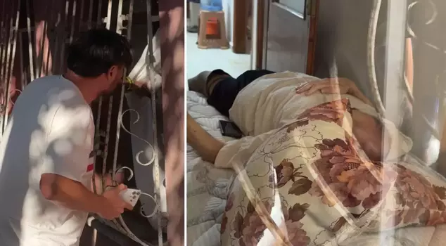 He reacted to the teams that came to help his father: I am leaving you to die.