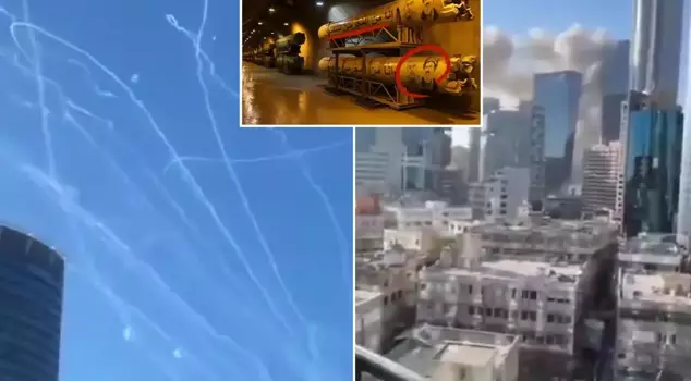 Iran struck Tel Aviv like this! The image detail on the missiles caught attention.