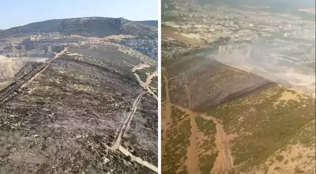 Scary forest fire in İzmir!