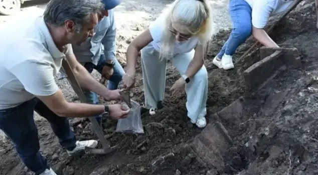 In Ordu, remains of a grave from the Roman-Byzantine period were found during road construction.